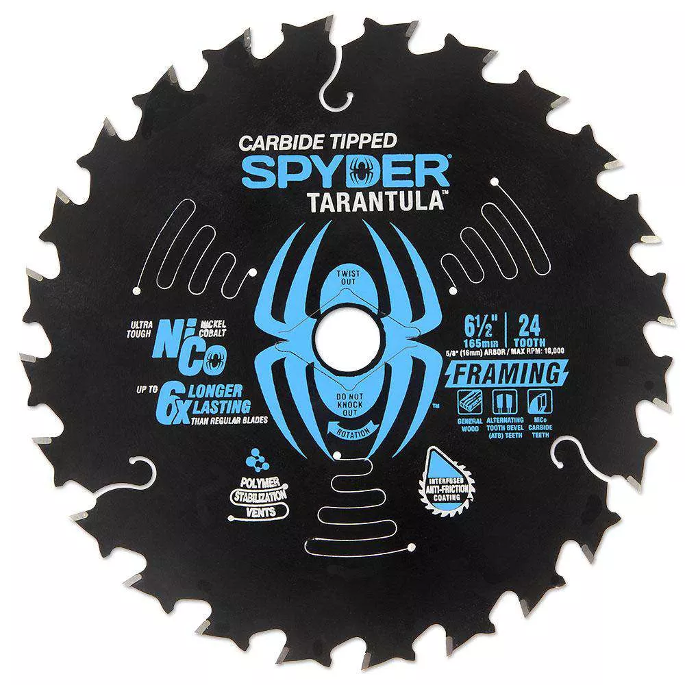Spyder 13004 6-1/2in 24T Framing Blade
