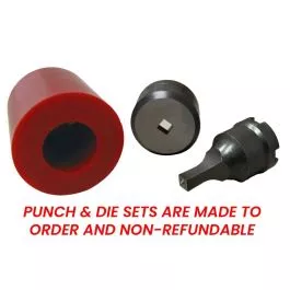 Square Punch & Die W/ Urethane Stripper