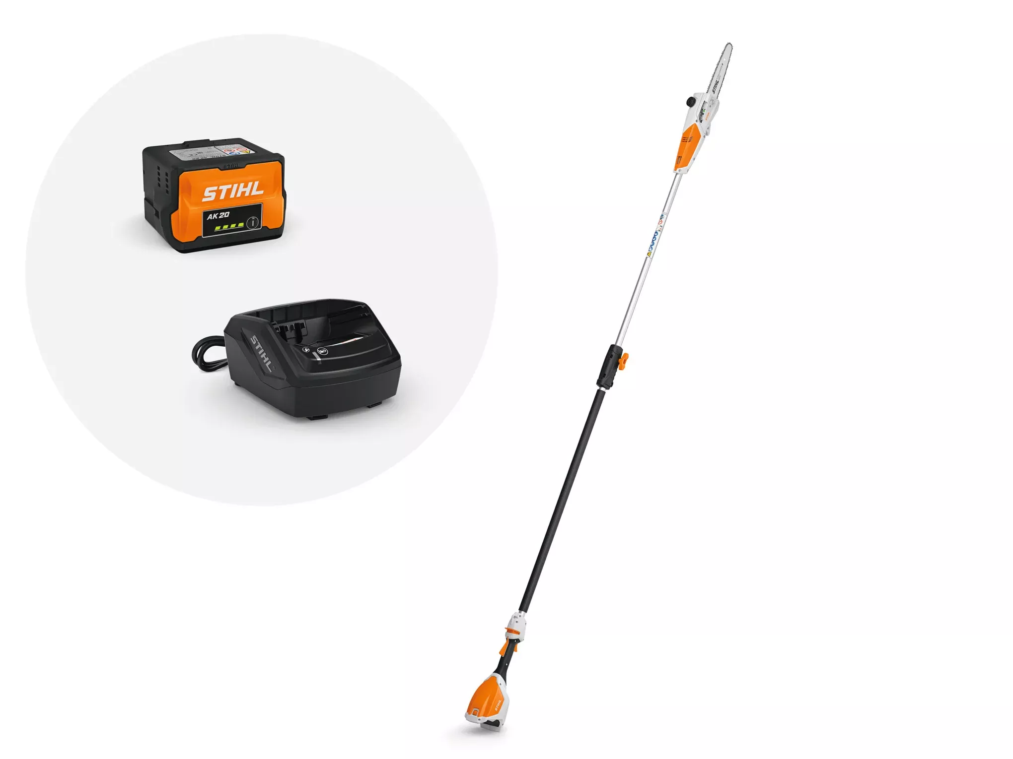 STIHL – HTA 50 Cordless Pole Pruner | 36V Battery‑Powered | Battery a