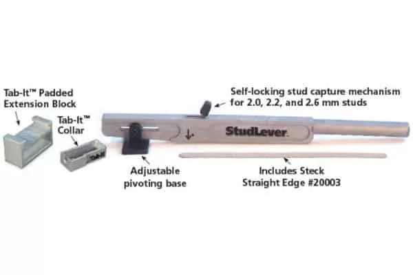StudLever Combo providing technicians with everything they need for accurate and controlled dent pulling.