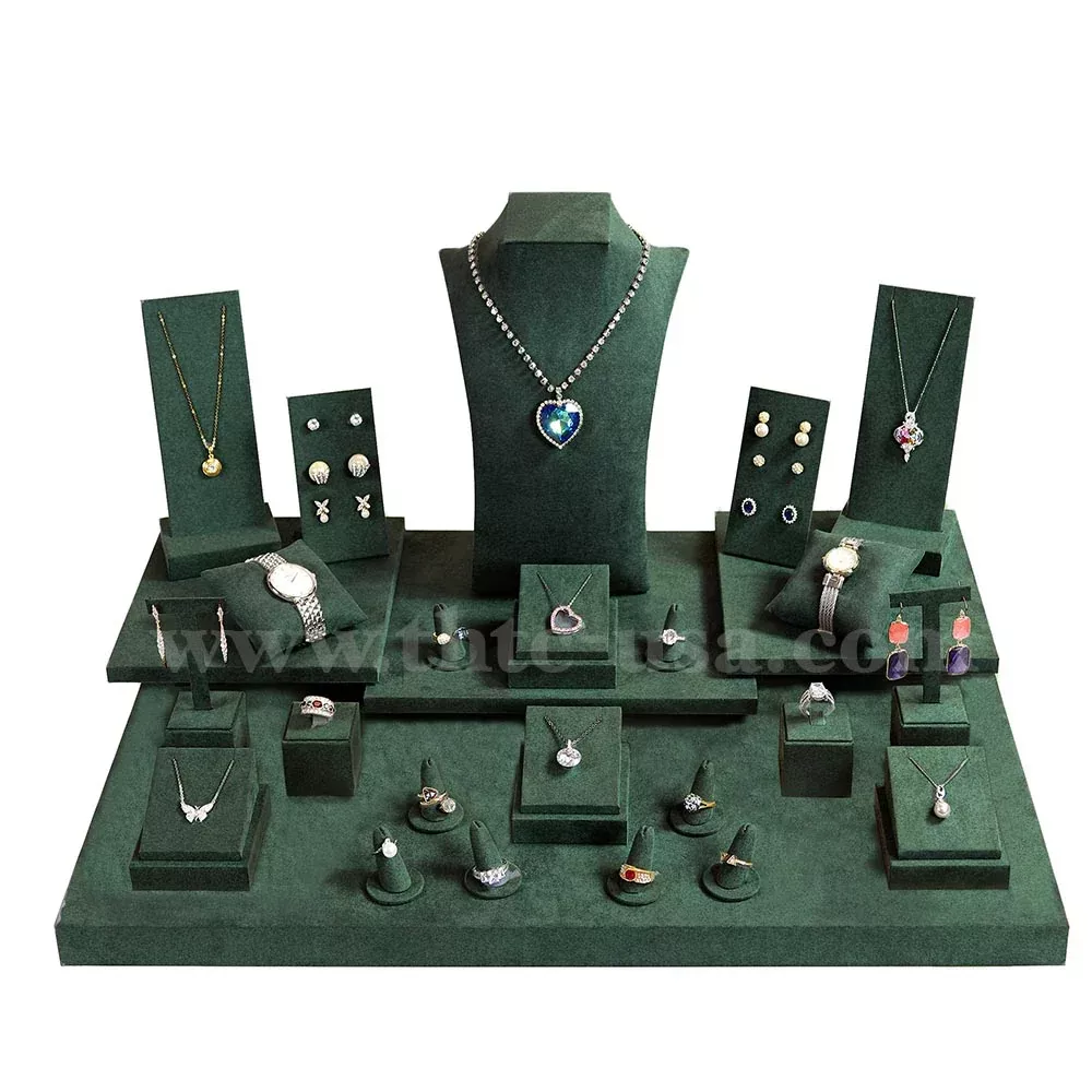 Suede 27 Piece Showcase Display Set