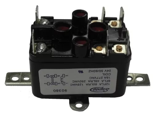 Supco 90380 General Purpose Fan Relay, NO/NC, 24 VAC