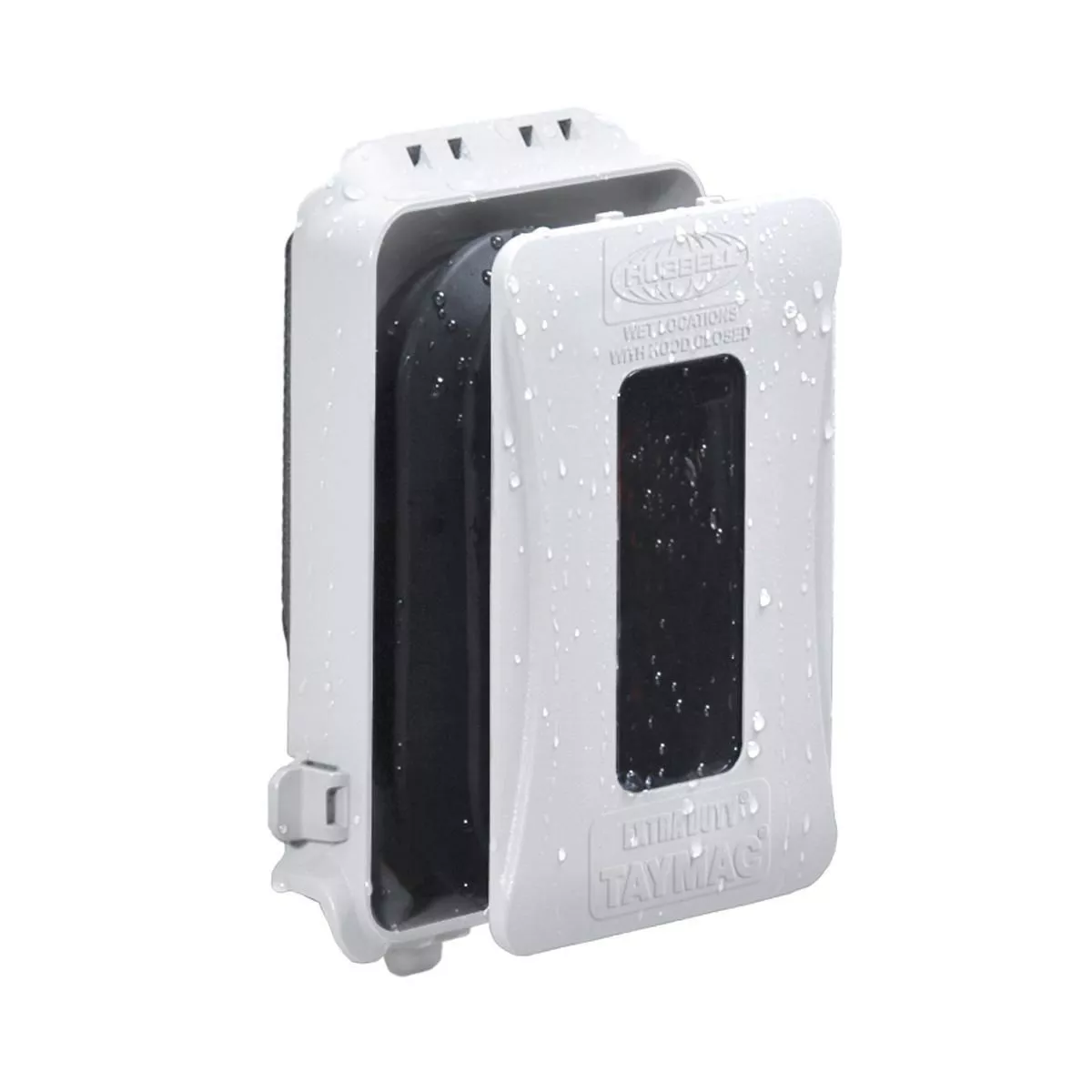 Taymac ML500W Expandable In-Use Outdoor Outlet Cover, Single Gang Flat - White