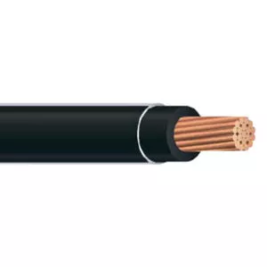 THHN #10 Stranded BLACK Wire, Copper Conductor (2500ft Reel)