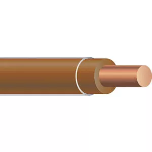 THHN #12 Solid BROWN Wire, Copper Conductor (2500ft Reel)