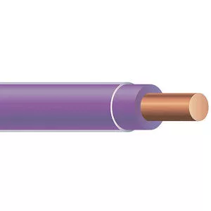 THHN #12 Solid PURPLE Wire, Copper Conductor (2500ft Reel)