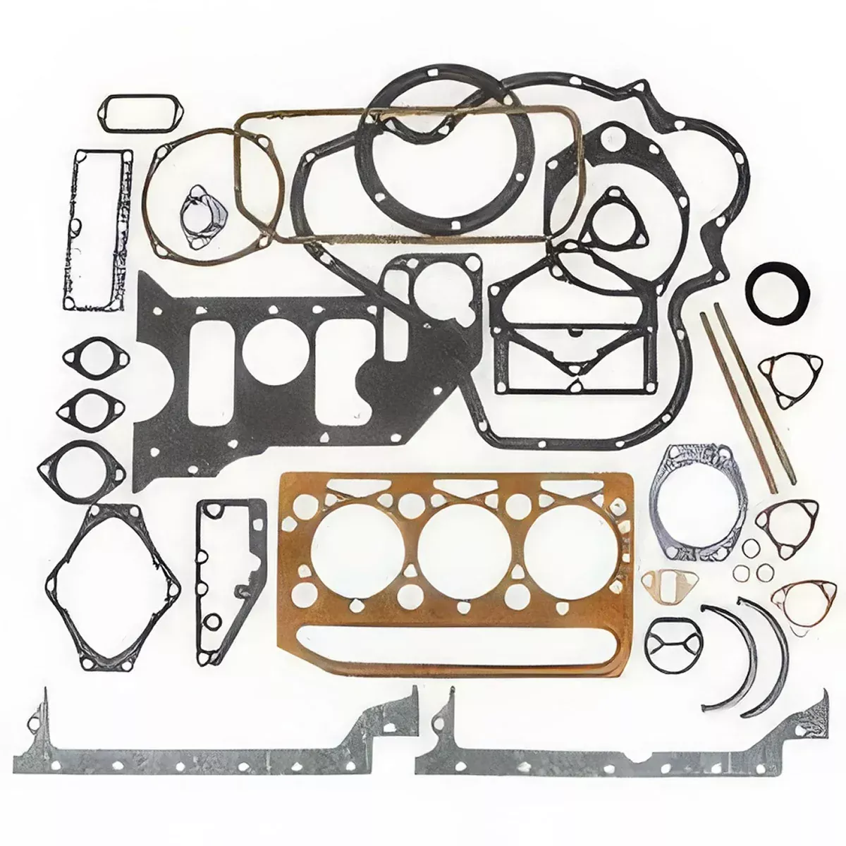 TISCO Overhaul Gasket Set with Crankshaft Seals for Ford, 960E6C037