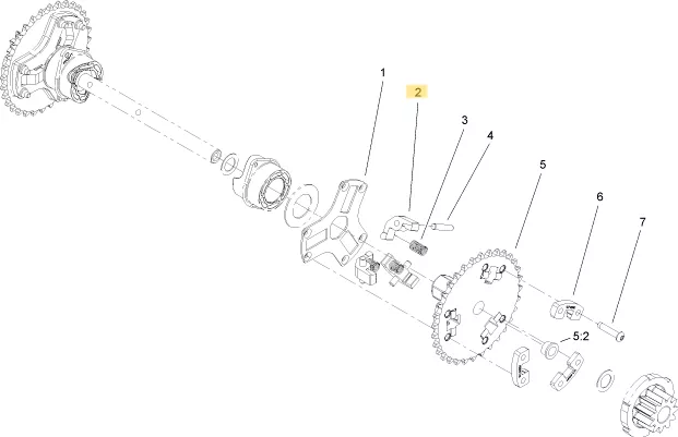 Toro OEM 107-8879 Snowblower Clutch Pawl