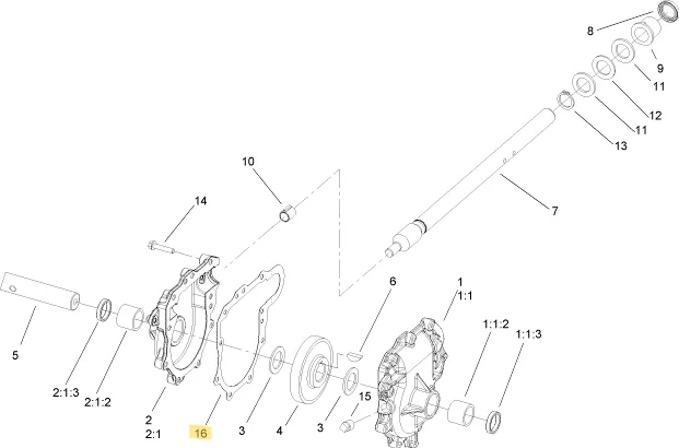 Toro OEM 108-7330 Snowblower Gearbox Gasket