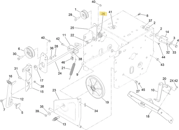 Toro OEM 120-3060 Snowblower Idler Arm Torsion Spring