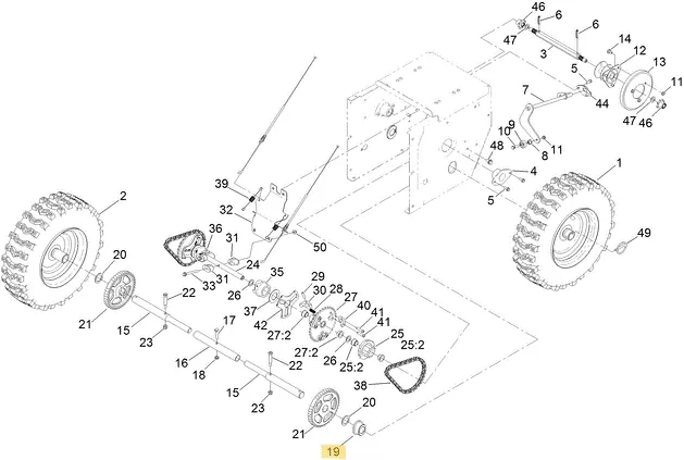 Toro OEM 136-6641 Bushing Axle