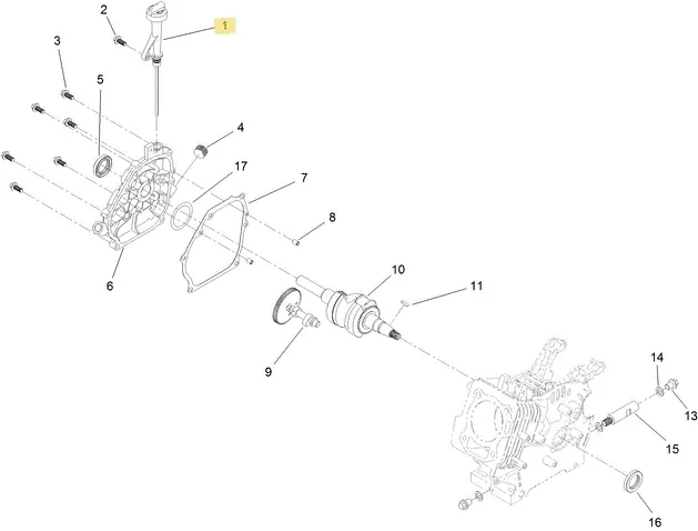 Toro OEM 139-0734 Snowblower Engine Oil Dipstick Assembly