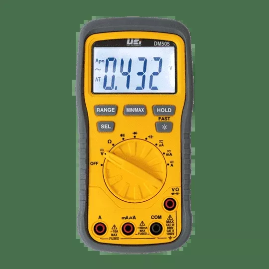 UEi DM505 Digital Multimeter, CATIII 600V, CATII 1000V