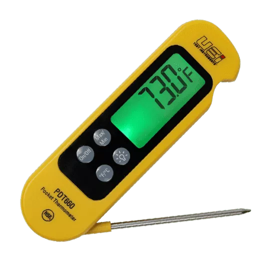 UEI PDT660 Side Fold Out Probe Thermometer
