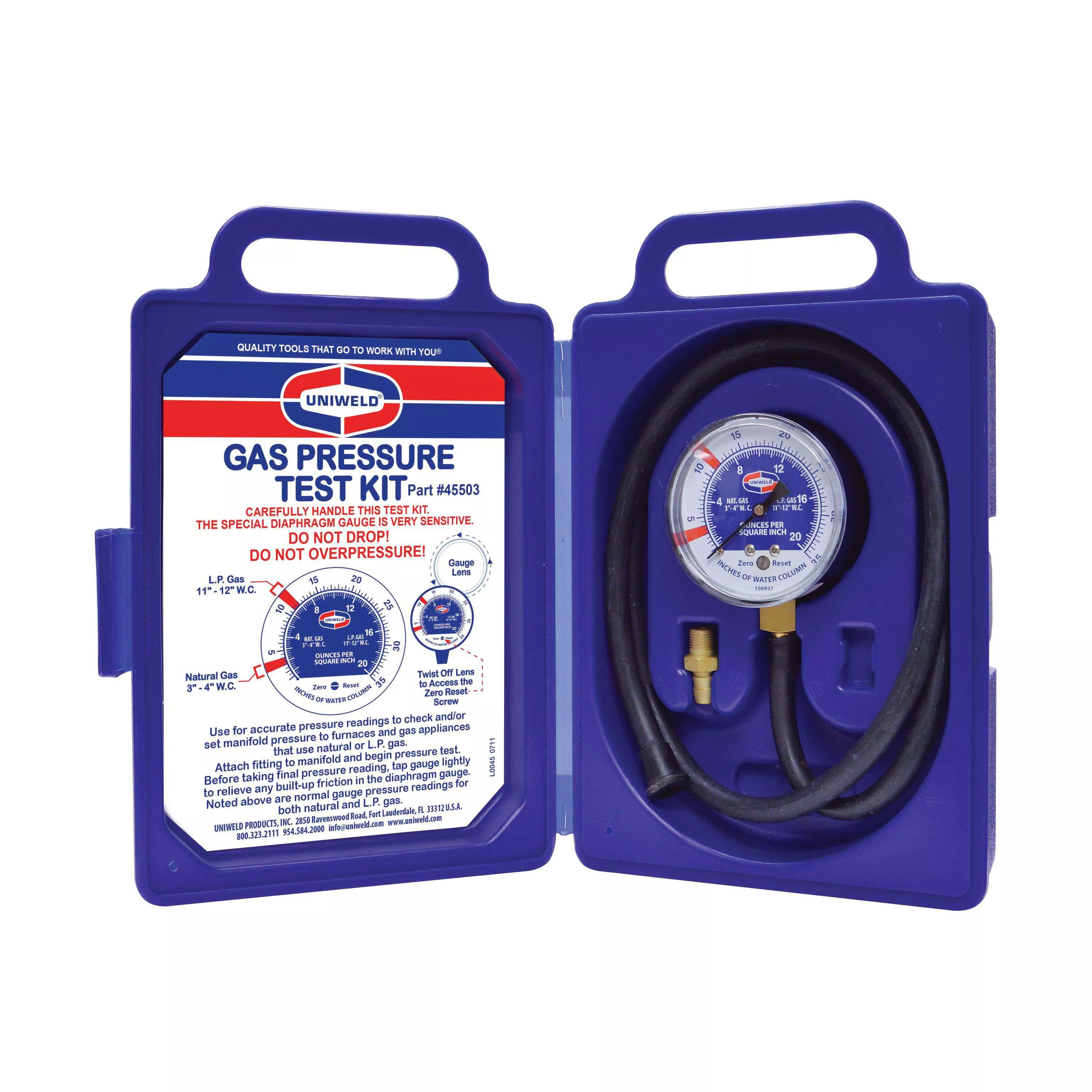 Uniweld 45503 Gas Pressure Test Kit