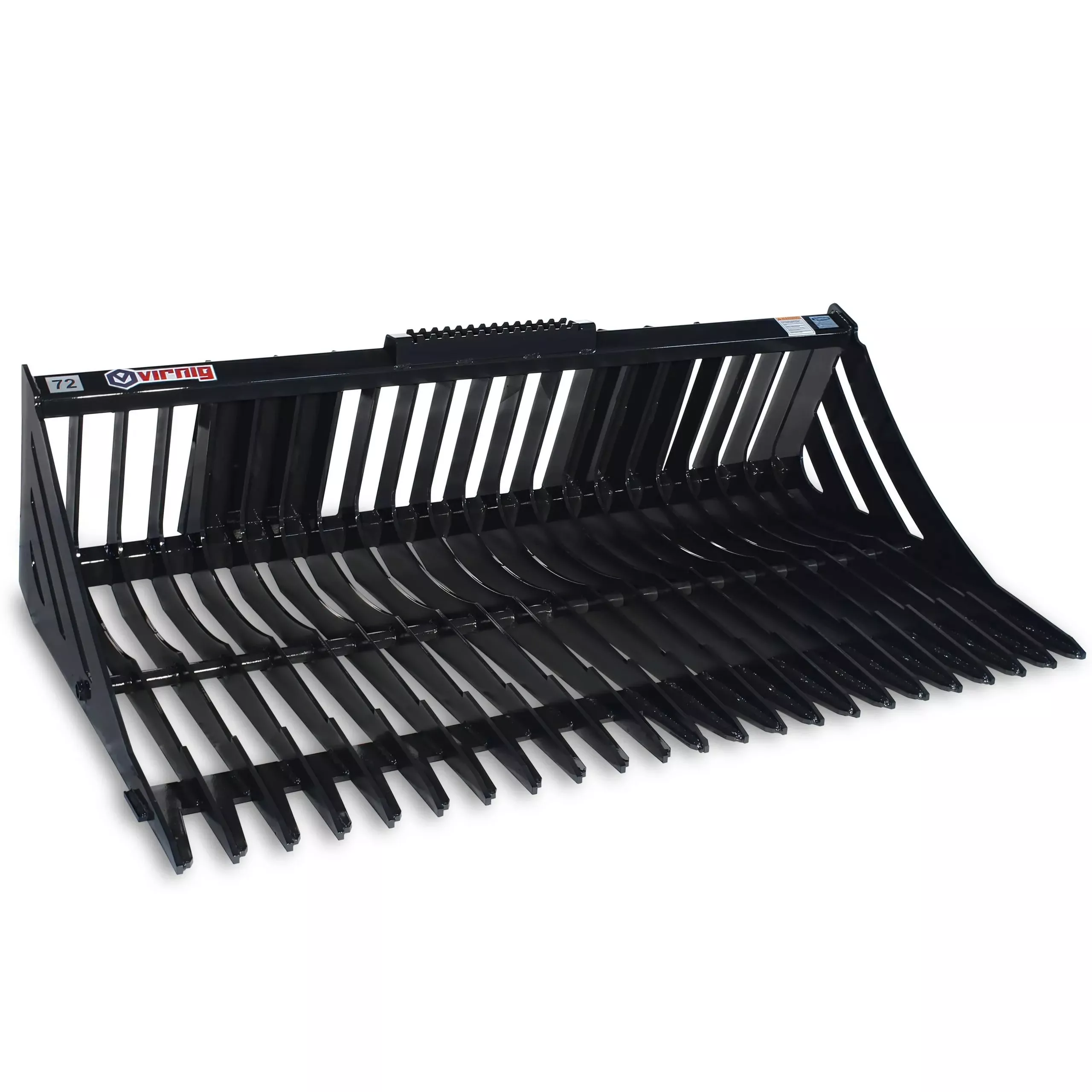 Virnig SRV72 Skid Steer Skeleton Rock Bucket Attachment