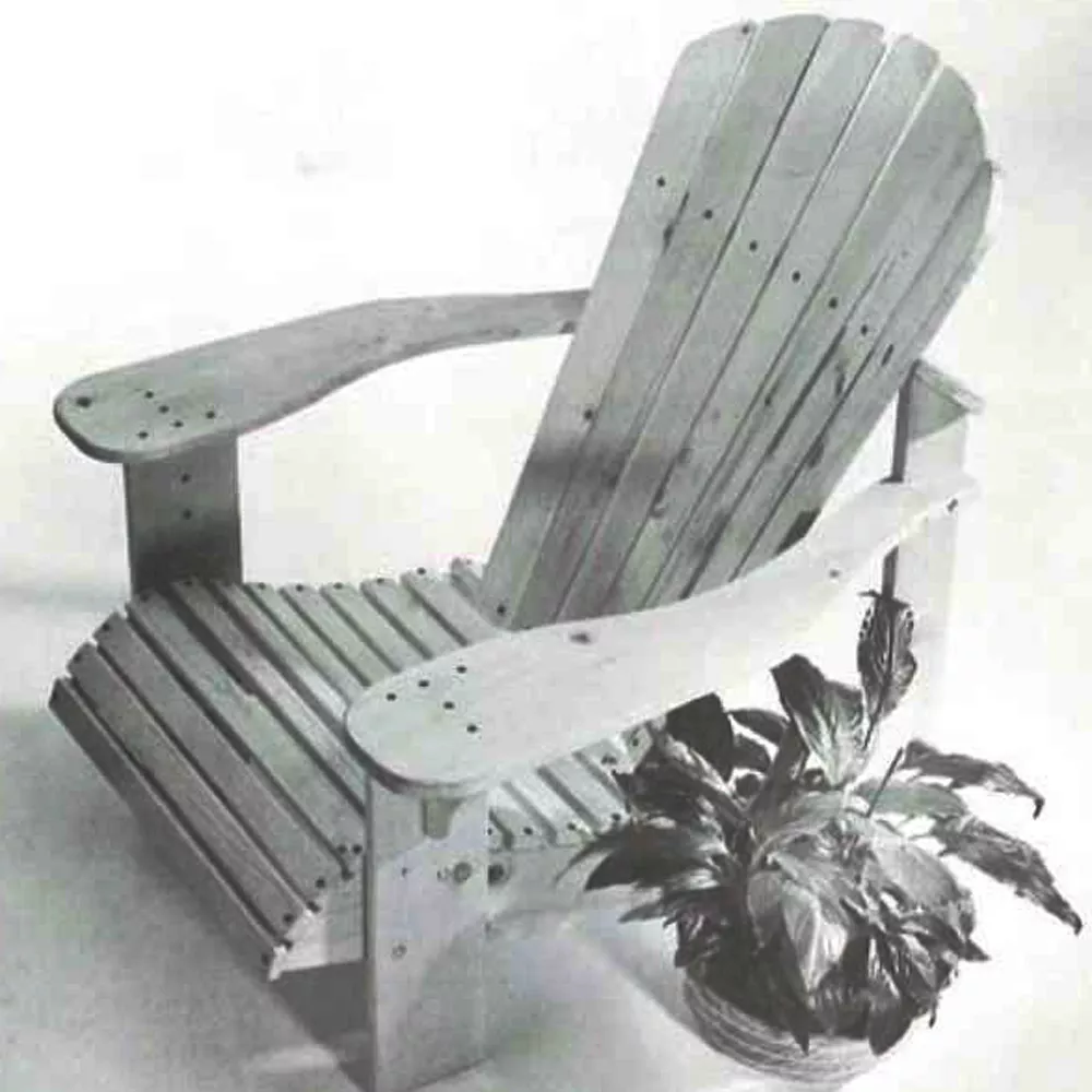 Woodworker's Journal Adirondack Lawn Chair Plan - Reprint