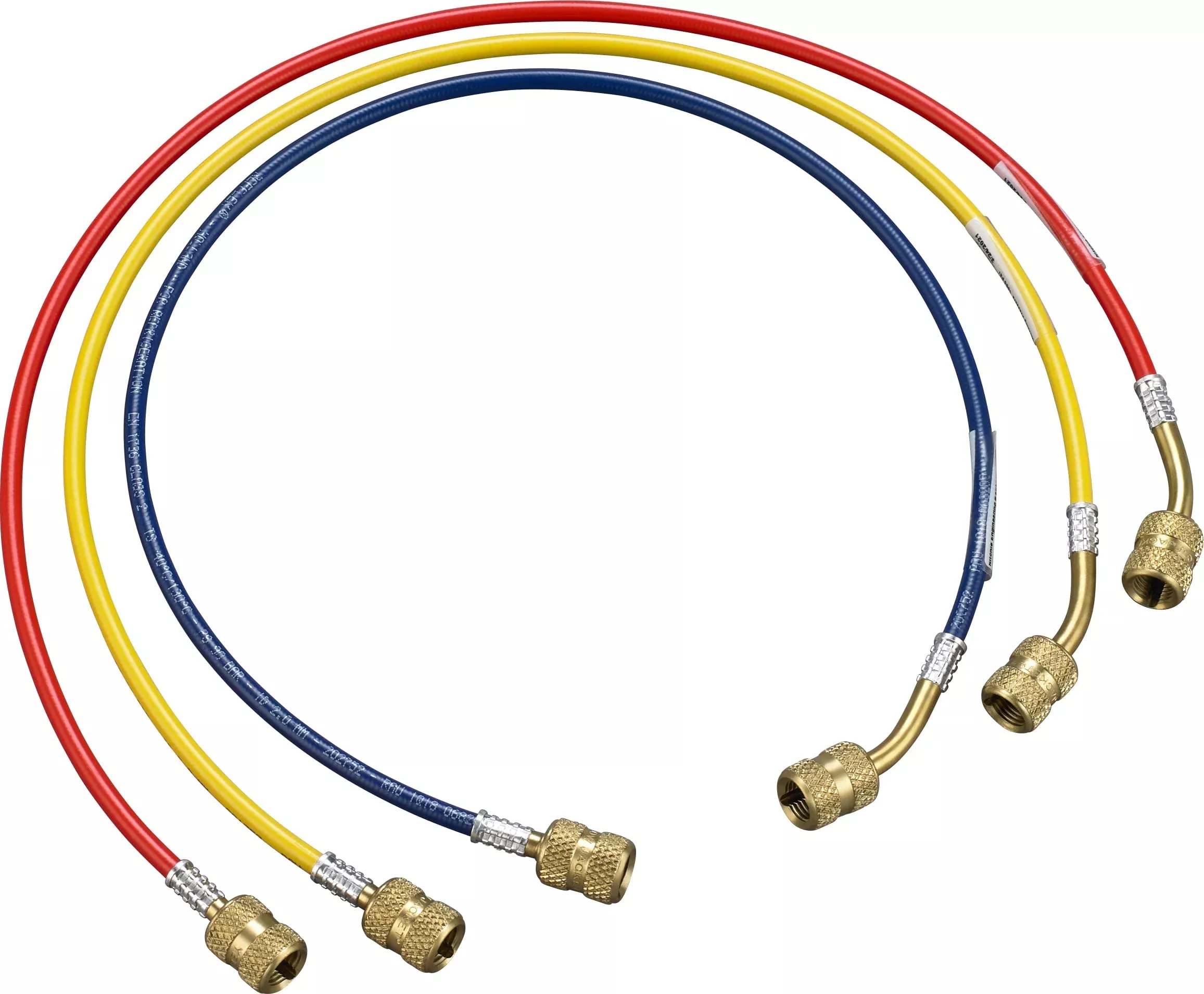 Yellow Jacket 61015 Hydrocarbon Hoses 24″ (610 mm) RYB REFFLEX 3-pack