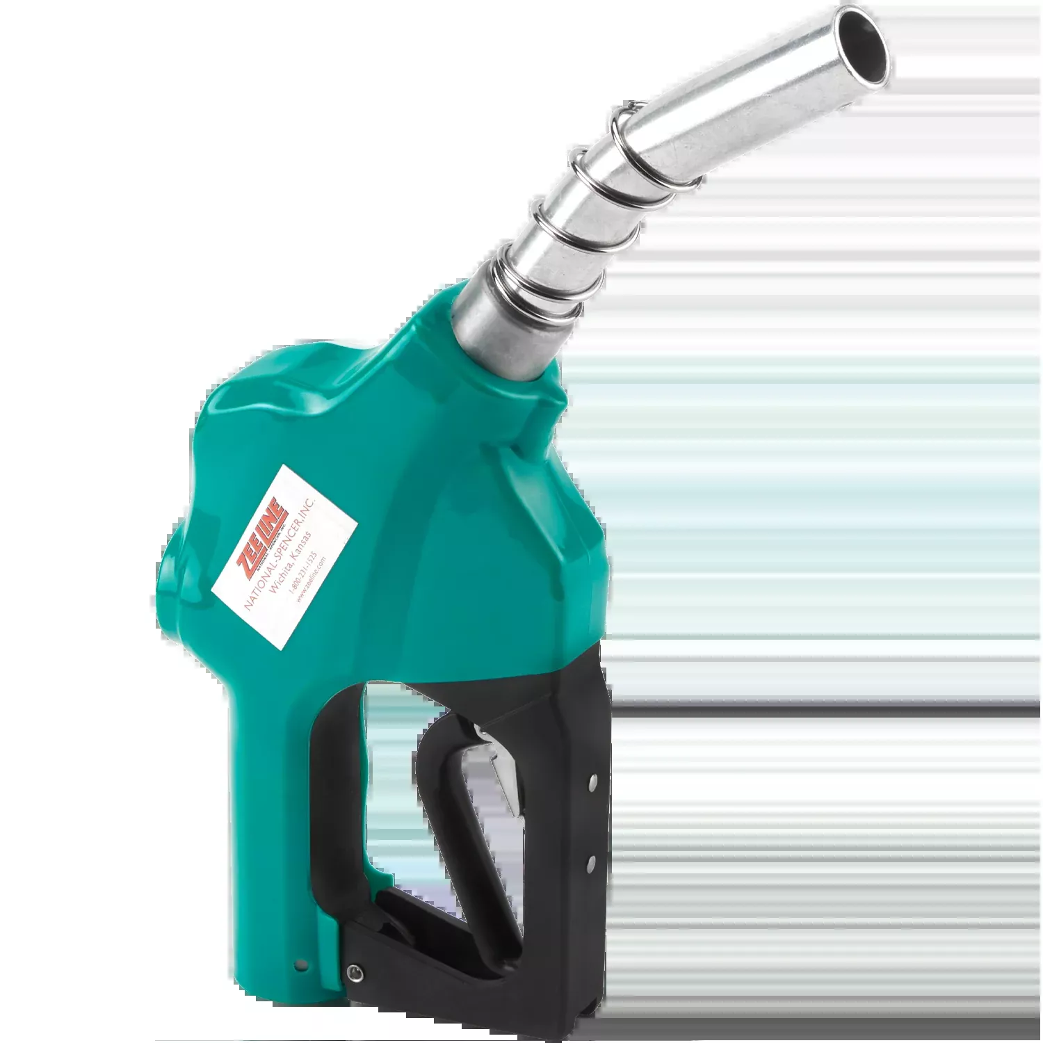 ZE1543 - Green Fuel Nozzle with Curved Spout