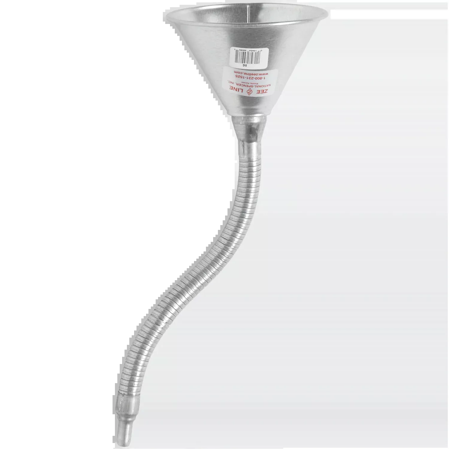 ZE86W - Funnel with Screen & 14 inch Flexible Metal Spout