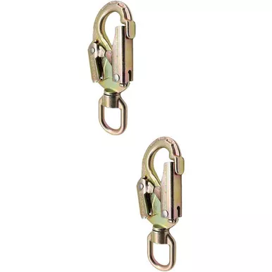 Zinc Plated USR-02-CS09B Steel Snaphooks (2-Pack) From PRO CLIMB